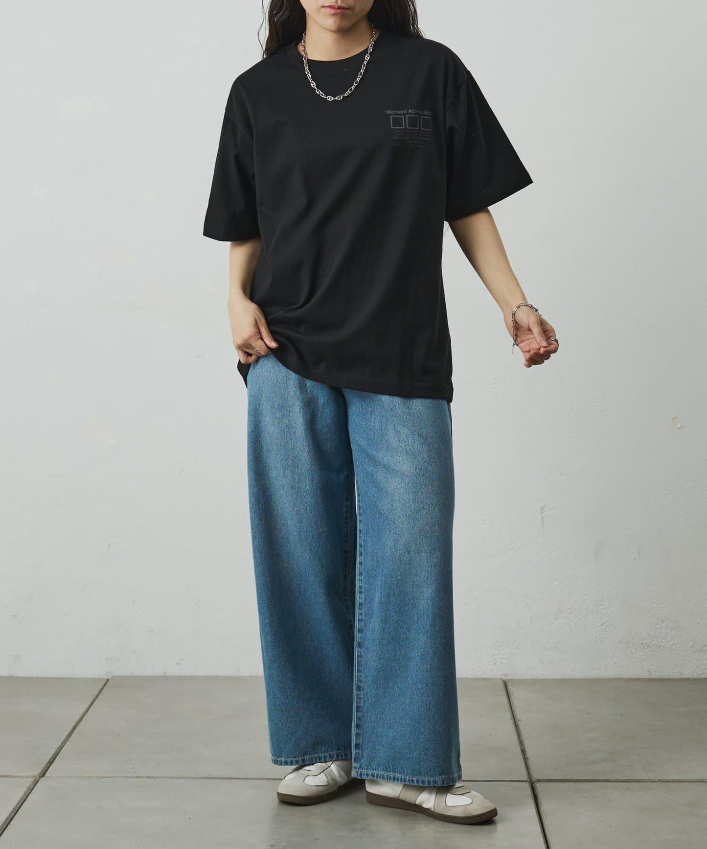 フォトコラージュバックプリントTシャツ