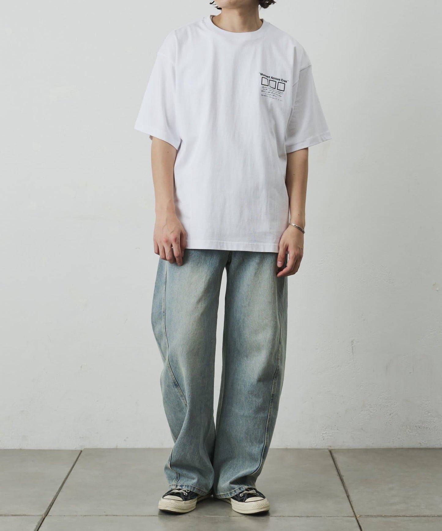 フォトコラージュバックプリントTシャツ