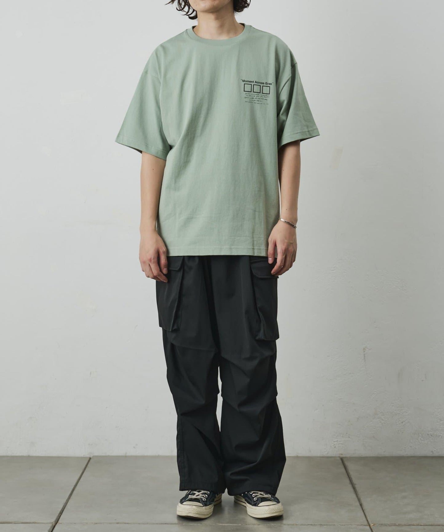 フォトコラージュバックプリントTシャツ