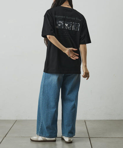 フォトコラージュバックプリントTシャツ