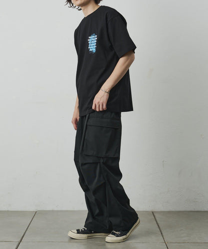 レイヤードアートバックプリントTシャツ