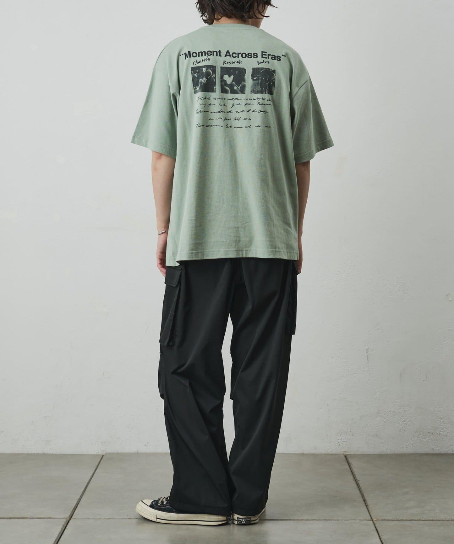 フォトコラージュバックプリントTシャツ