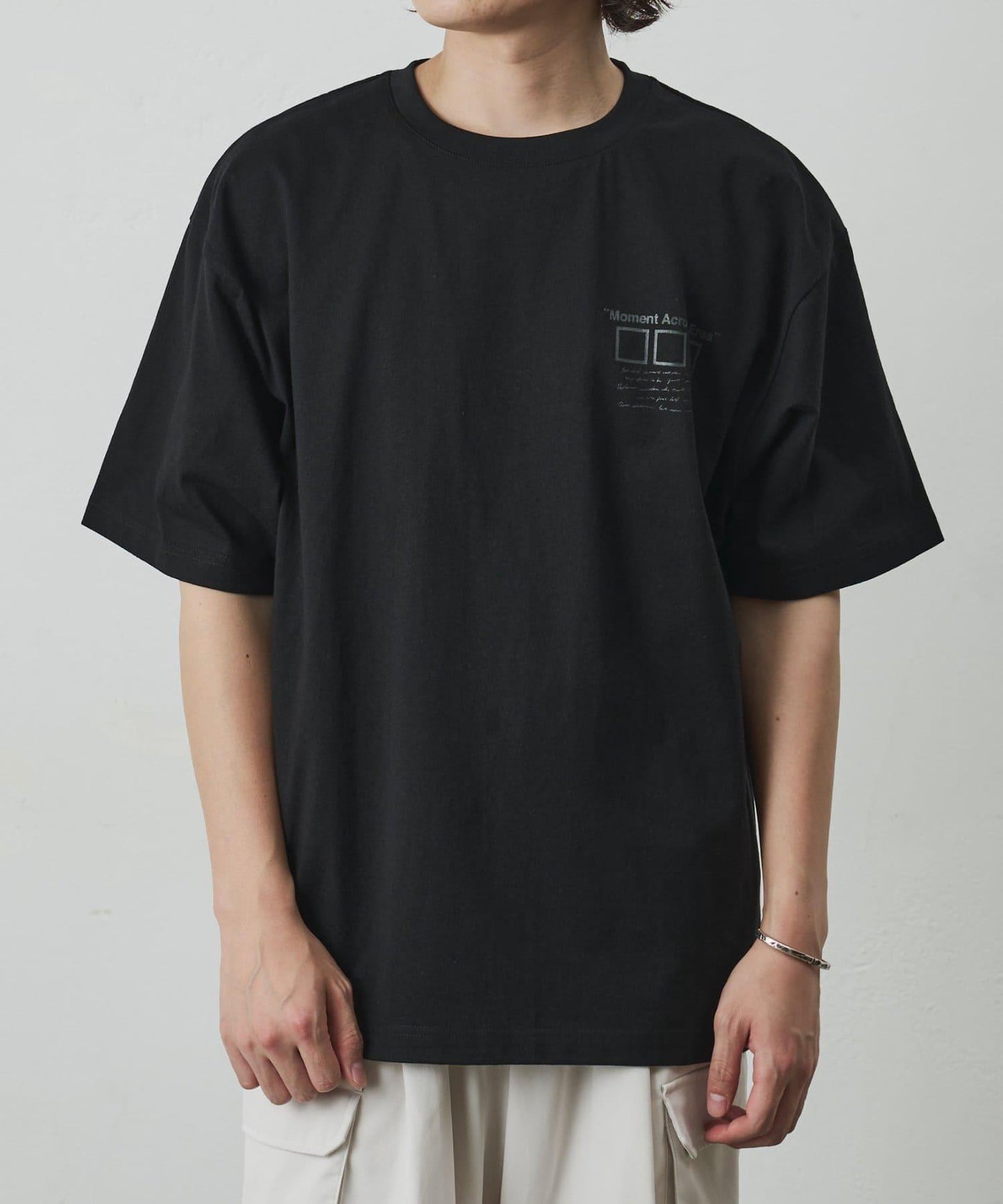 フォトコラージュバックプリントTシャツ