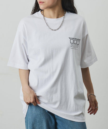 フォトコラージュバックプリントTシャツ
