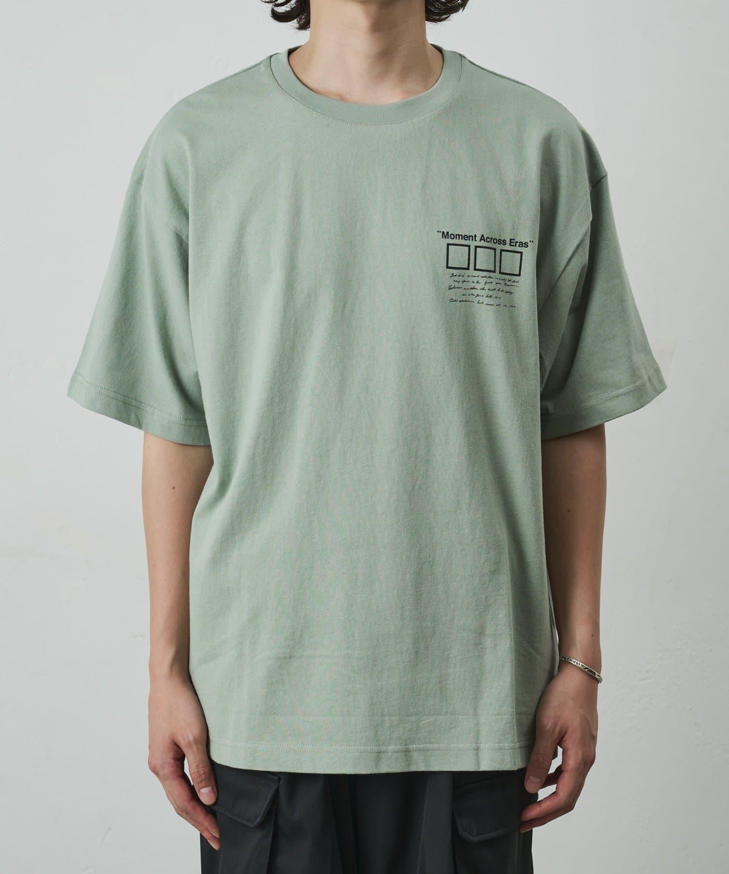 フォトコラージュバックプリントTシャツ
