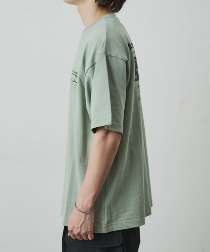 フォトコラージュバックプリントTシャツ