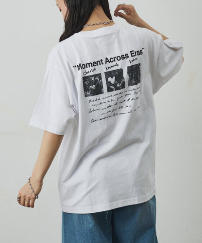 フォトコラージュバックプリントTシャツ