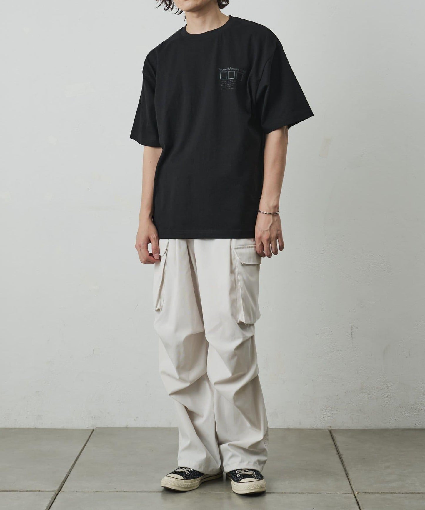 フォトコラージュバックプリントTシャツ