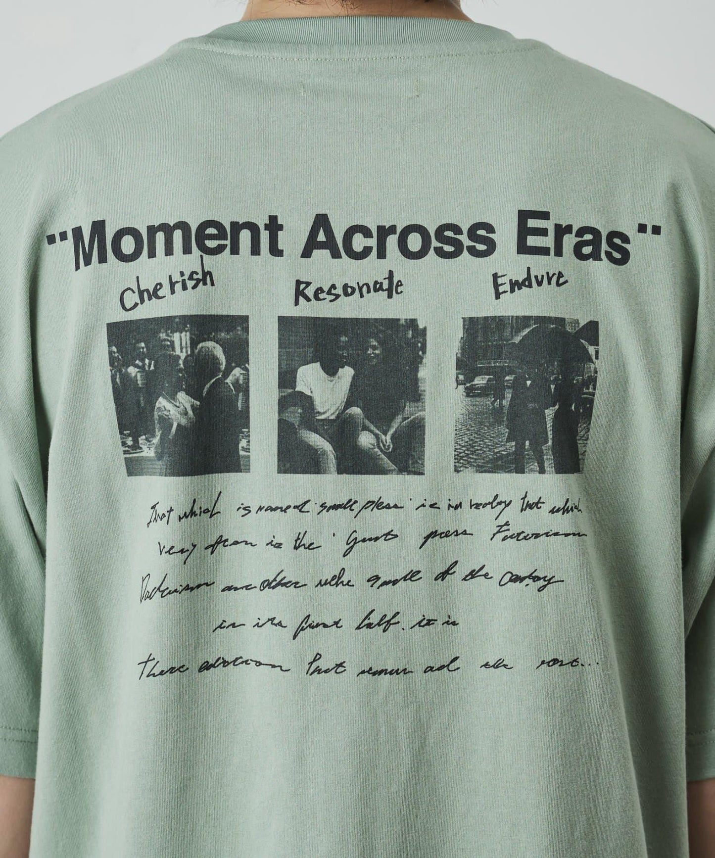 フォトコラージュバックプリントTシャツ