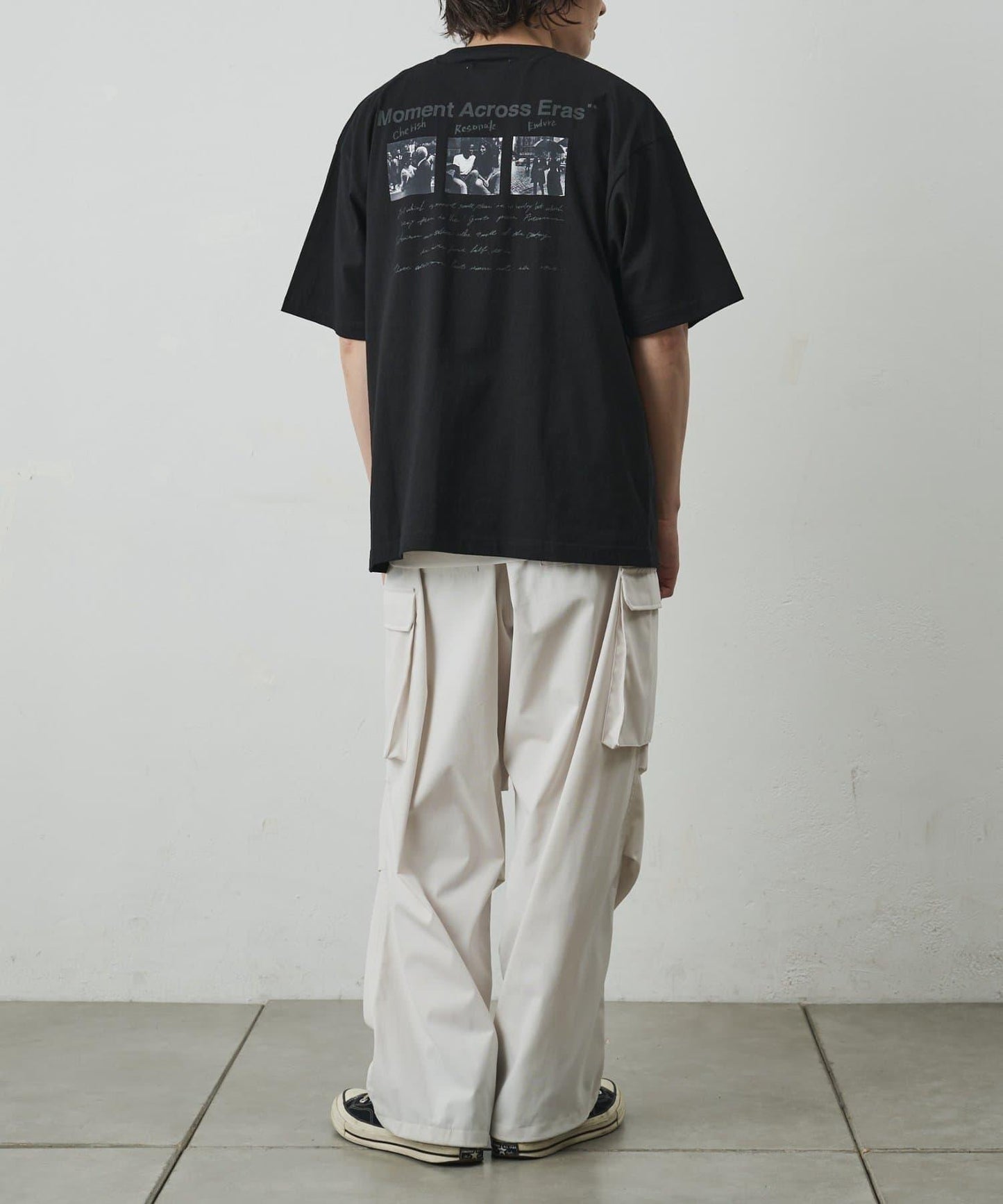 フォトコラージュバックプリントTシャツ