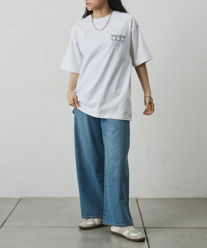 フォトコラージュバックプリントTシャツ
