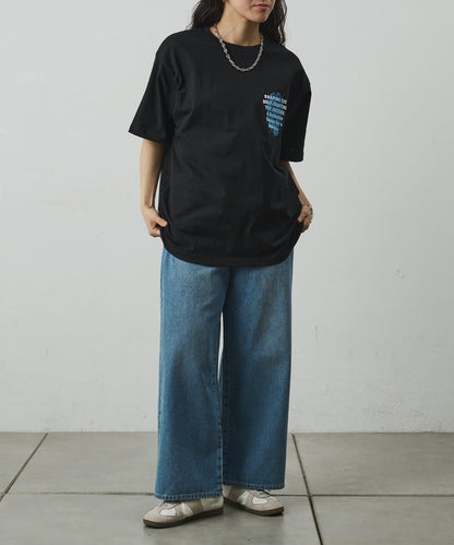 レイヤードアートバックプリントTシャツ