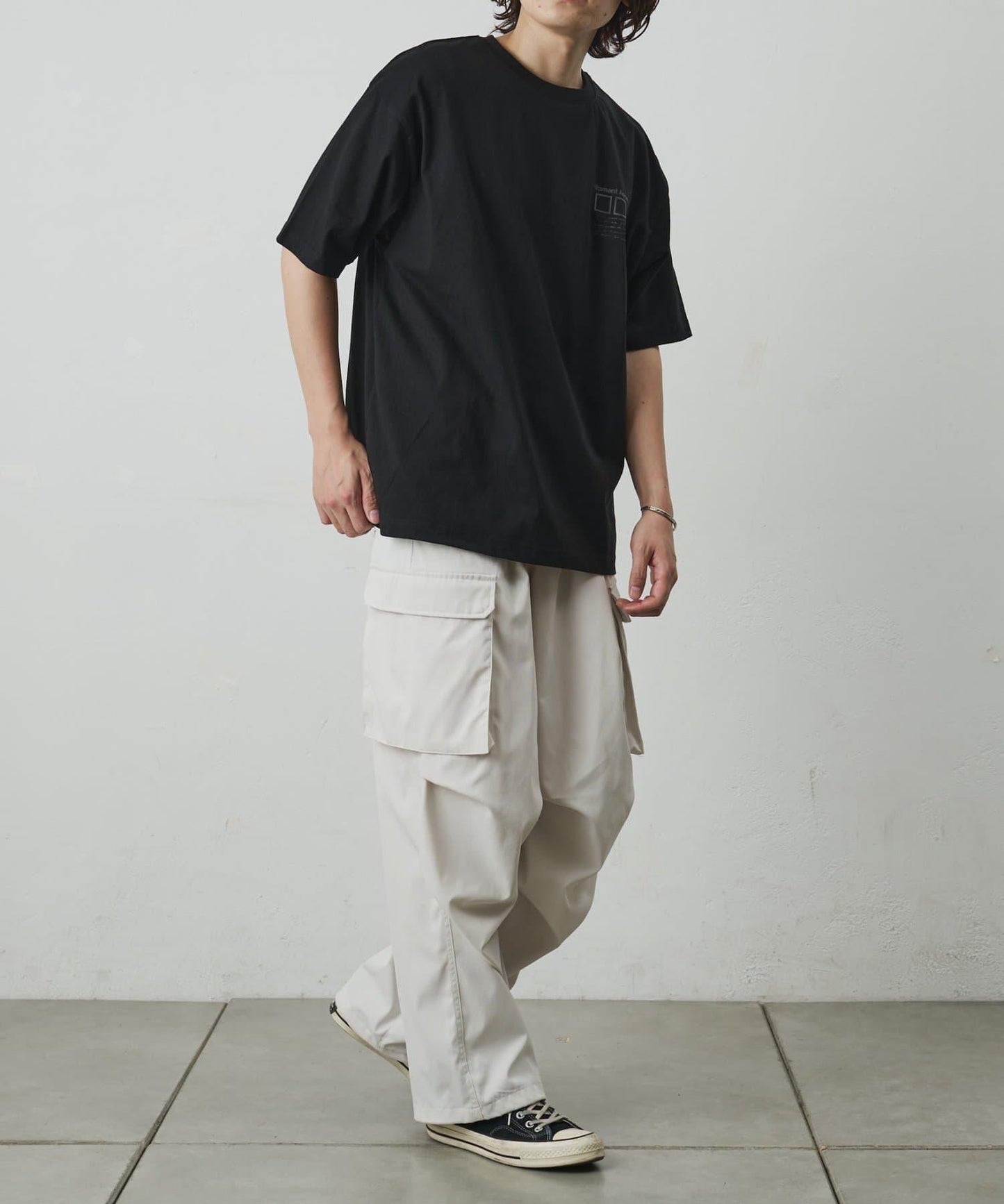 フォトコラージュバックプリントTシャツ