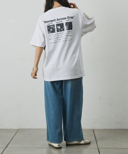 フォトコラージュバックプリントTシャツ
