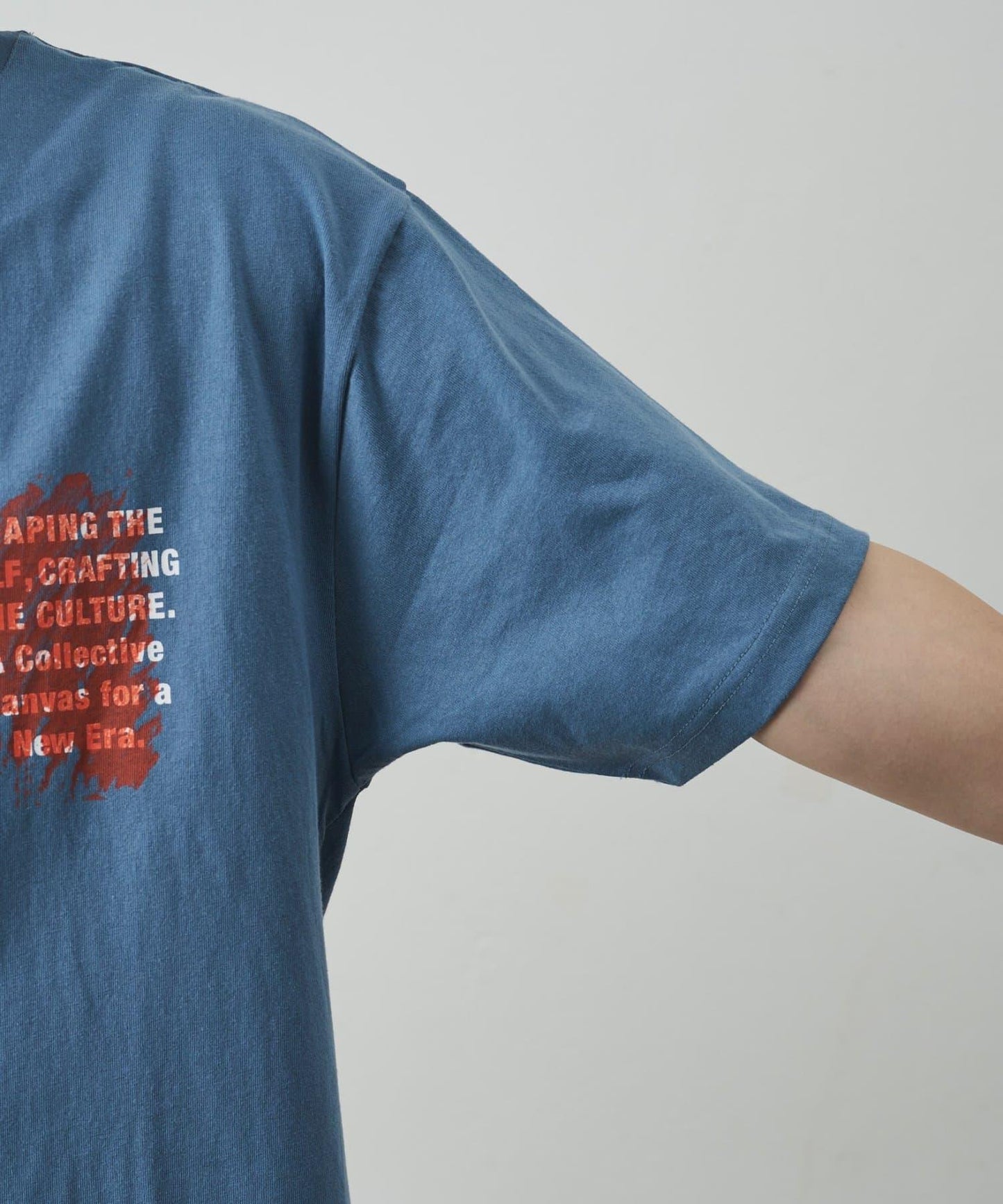 レイヤードアートバックプリントTシャツ