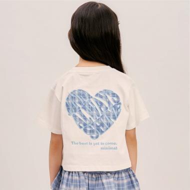 【綿100%】バックハートTシャツ