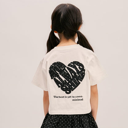 【綿100%】バックハートTシャツ