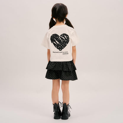 【綿100%】バックハートTシャツ
