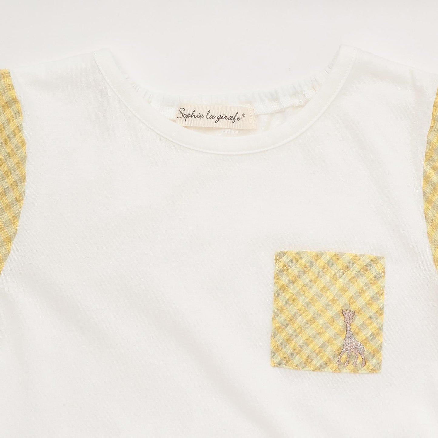 袖チェックサッカー半袖Tシャツ【日本製】