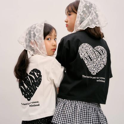 【綿100%】バックハートTシャツ