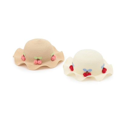 ウォッシャブルさくらんぼハット
