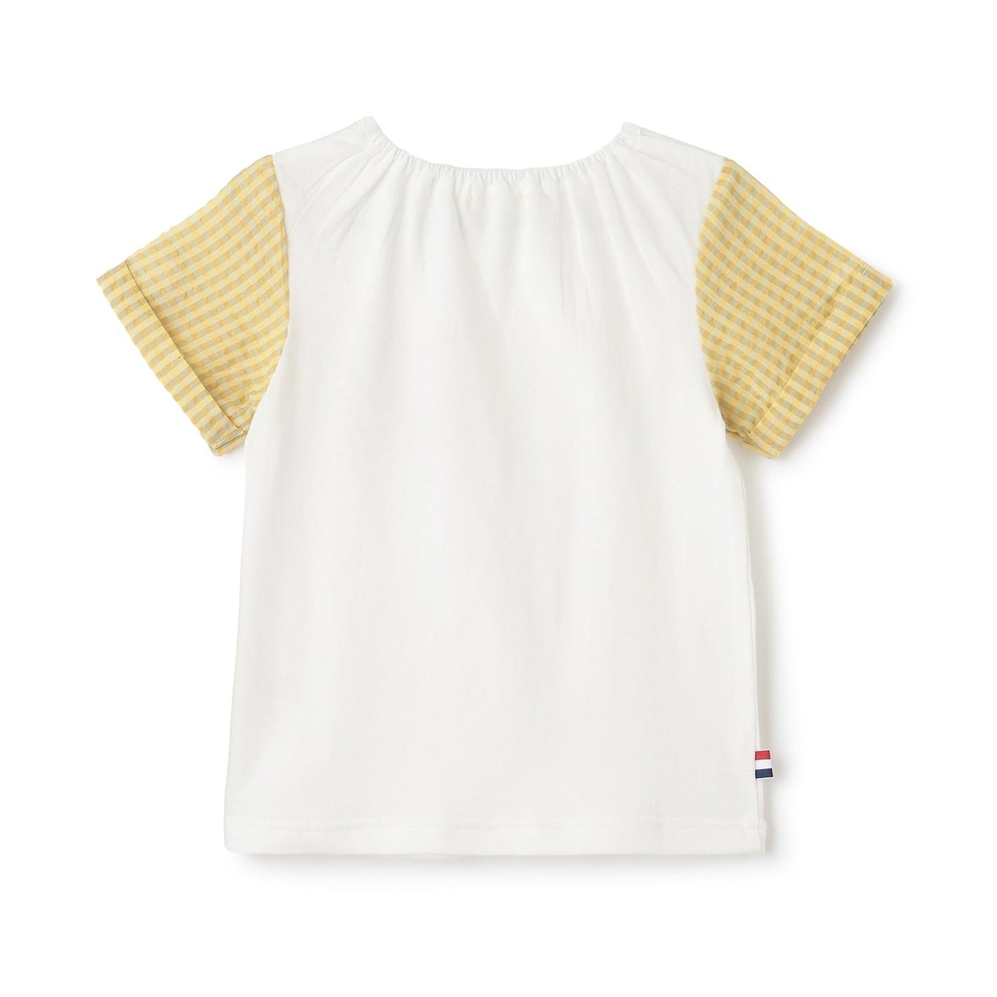 袖チェックサッカー半袖Tシャツ【日本製】