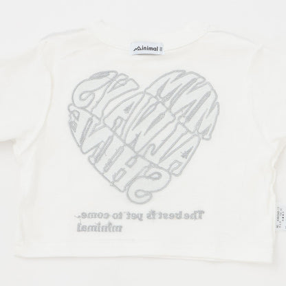 【綿100%】バックハートTシャツ