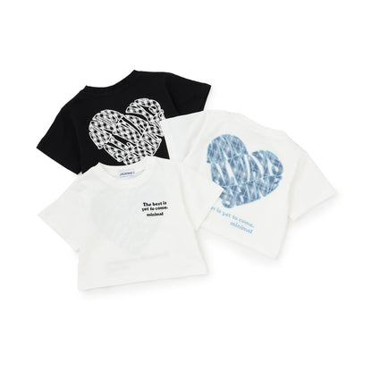 【綿100%】バックハートTシャツ