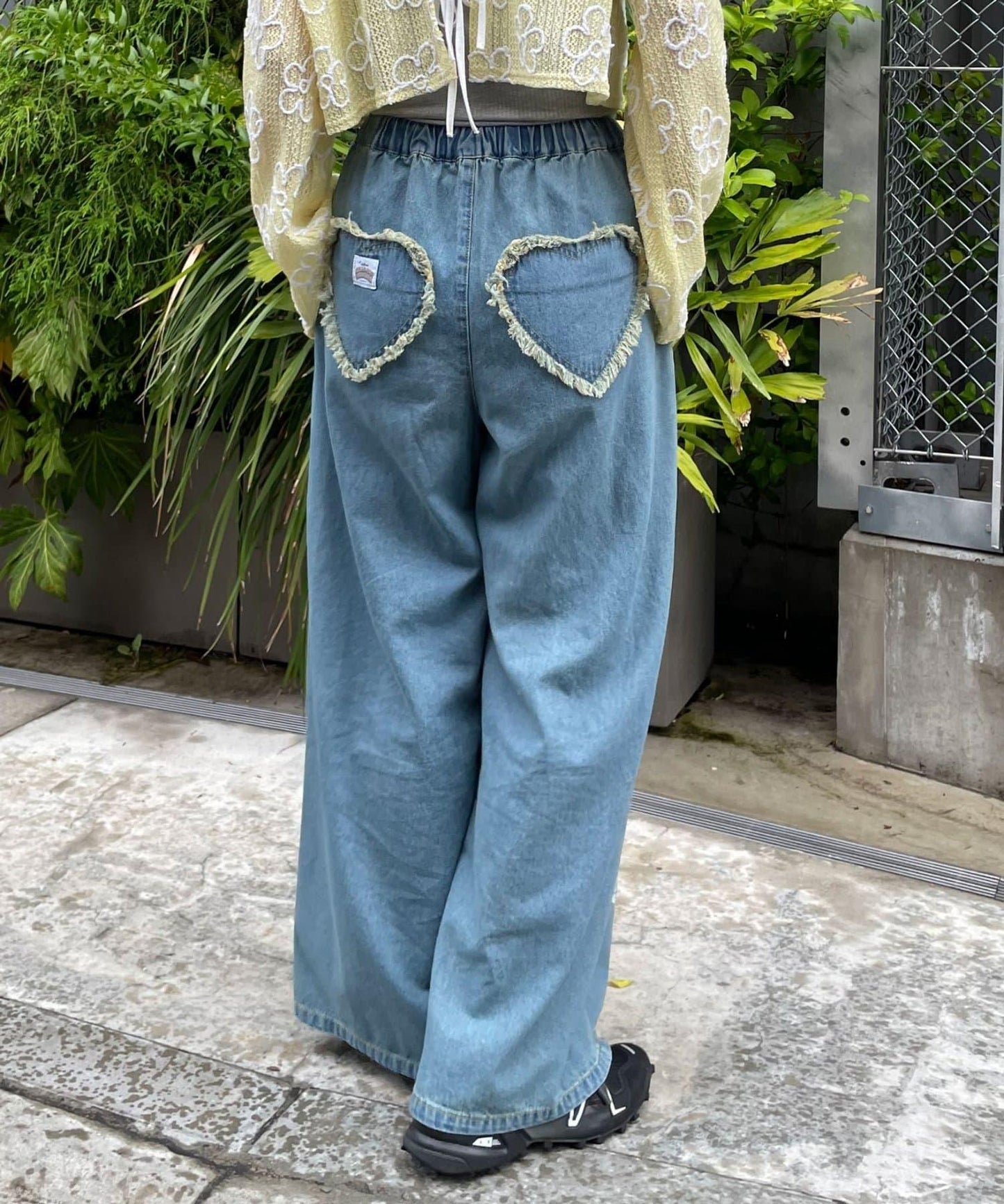 HELLO.SANFRANCISCO 彩色潑墨牛仔褲