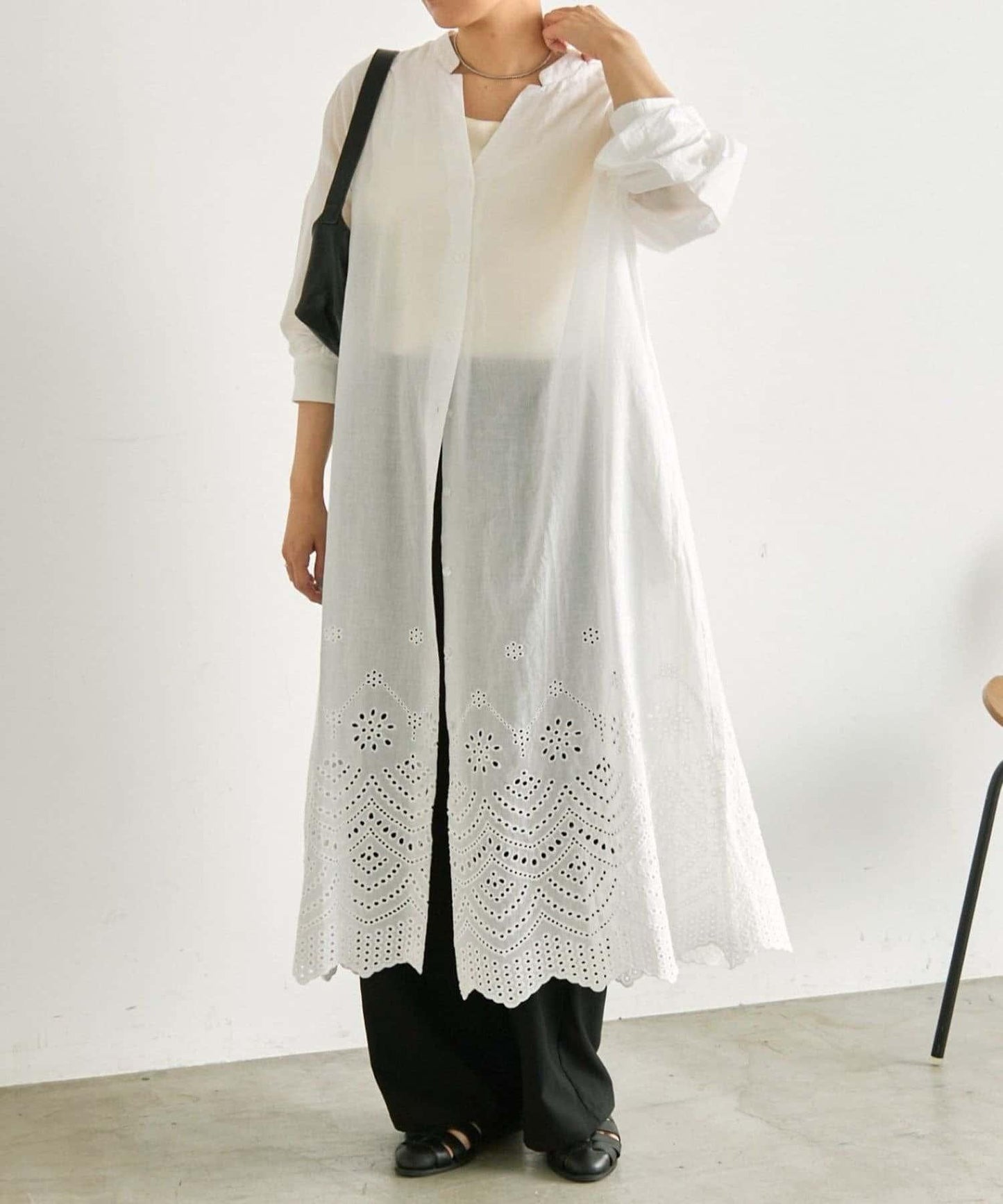 純棉鏤空刺繡連衣裙 SUM1 STYLE