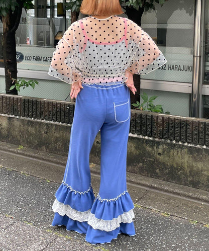HELLO.SANFRANCISCO 2WAY 蕾絲圓點襯衫