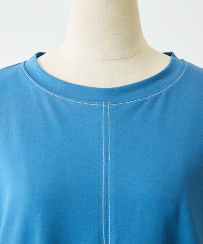 《リラックス》拼接T恤連衣裙【SUM1 STYLE(スミスタイル)】