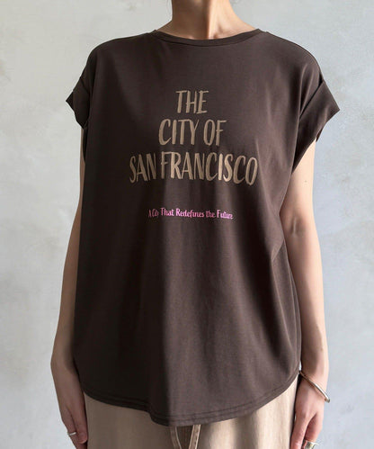 【WEB限定】肩タックプリントTEE