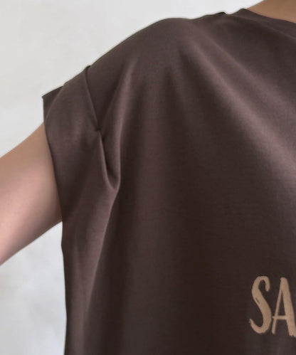 【WEB限定】肩タックプリントTEE