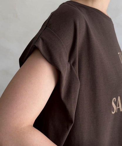 【WEB限定】肩タックプリントTEE