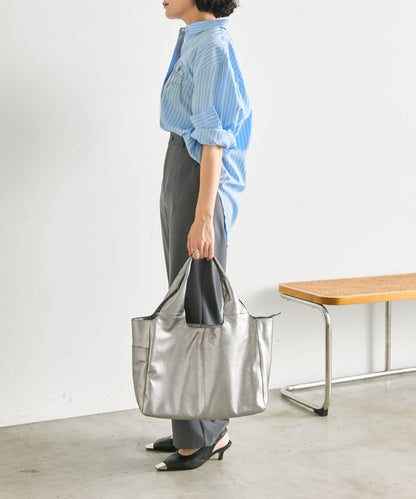 寬柄托特包 本革/A4尺寸対応