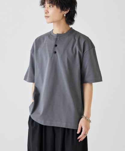夏季米蘭亨利領T恤