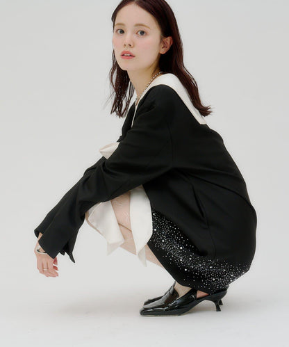 lilium 蝴蝶結迷你連衣裙