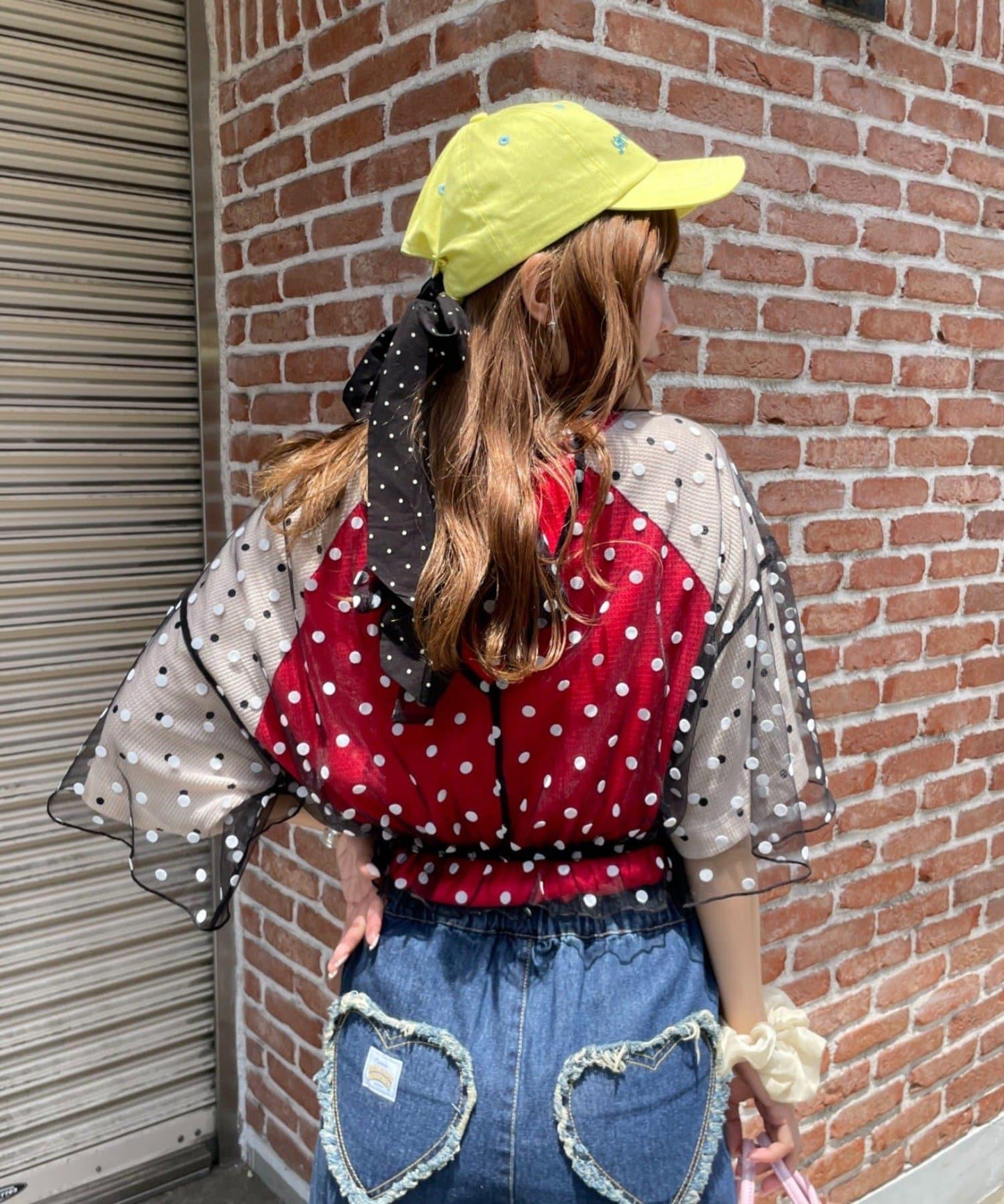 HELLO.SANFRANCISCO 2WAY網紗圓點襯衫