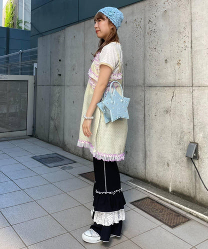 HELLO.SANFRANCISCO 波點蕾絲吊帶連衣裙