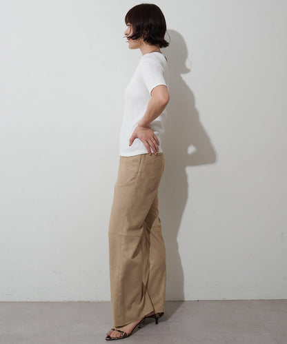 羅紋鏤空半袖