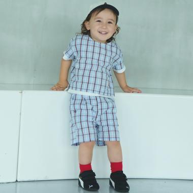 【藤本美貴コラボ】BOYSチェックセットアップ