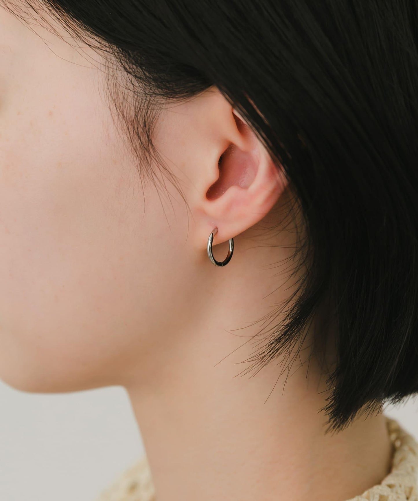 ステンレスフープピアス10mm