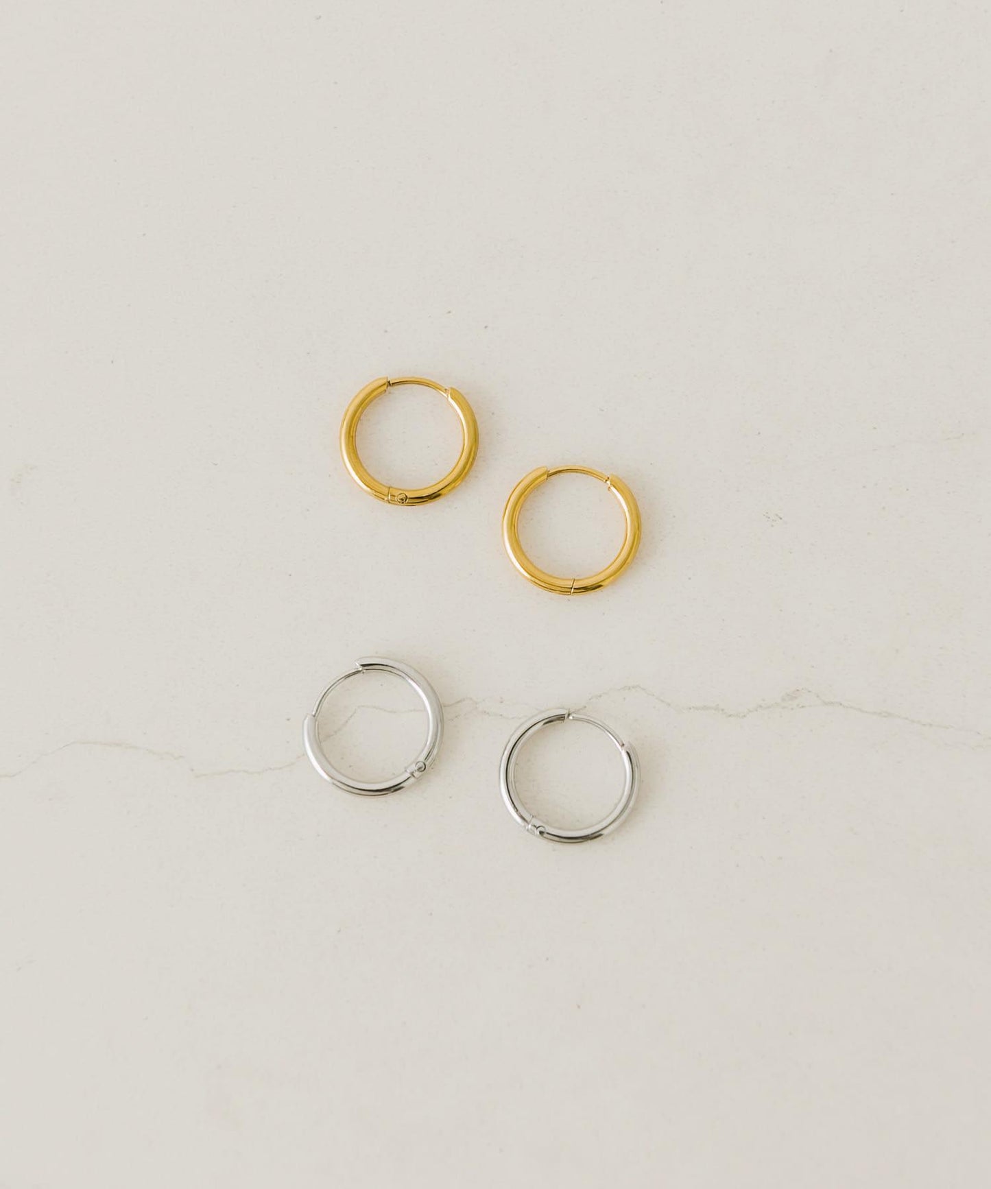 ステンレスフープピアス13mm