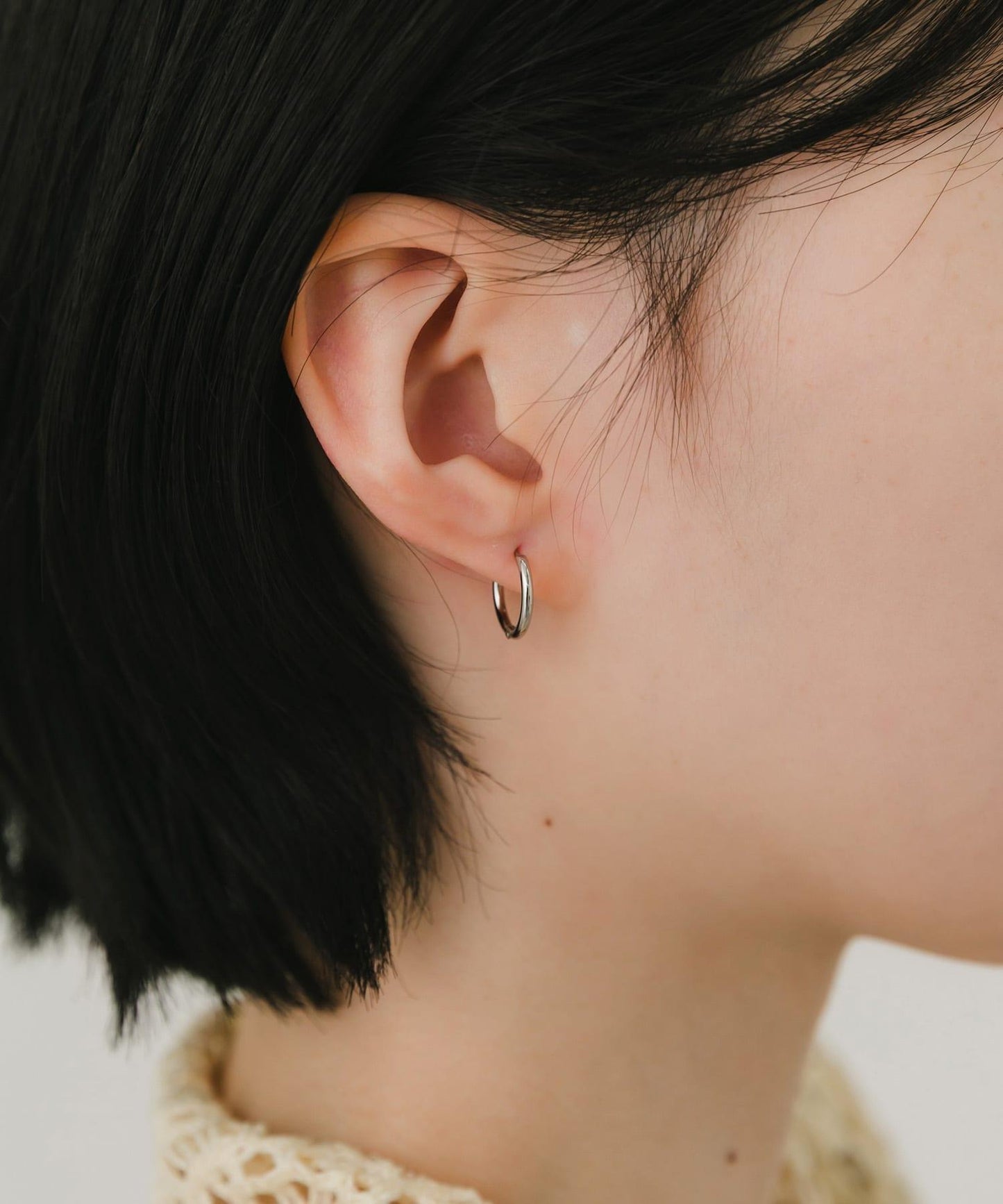 ステンレスフープピアス10mm