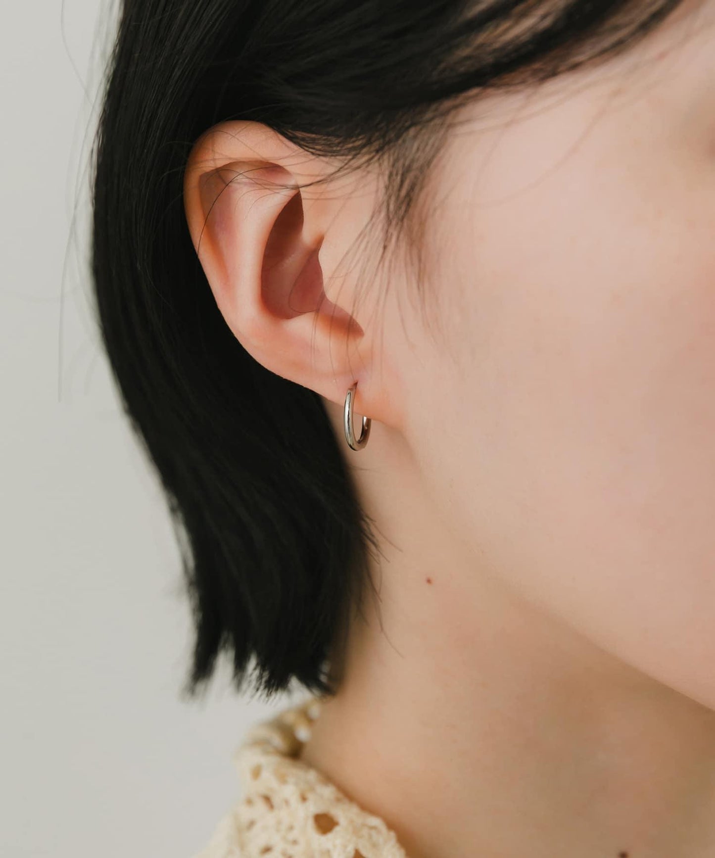 ステンレスフープピアス10mm