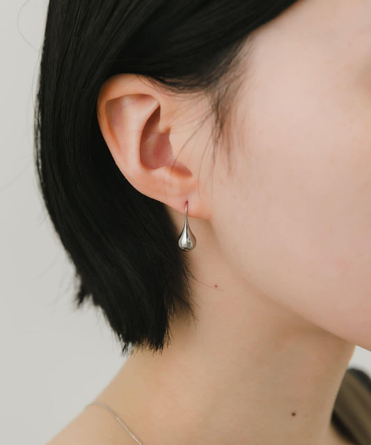 ステンレスドロップフックピアス