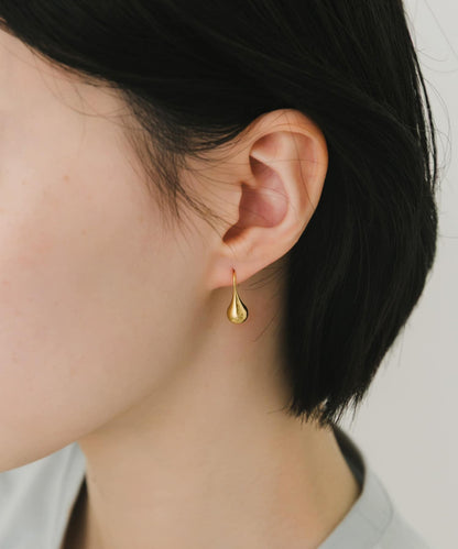 ステンレスドロップフックピアス