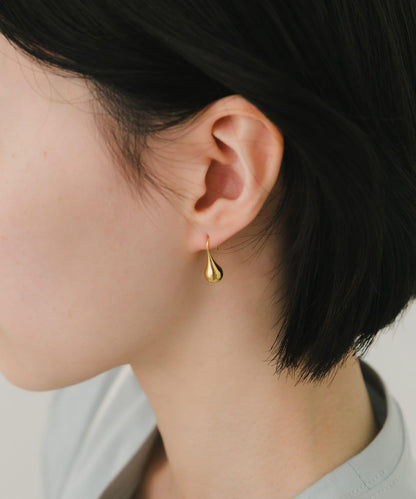 ステンレスドロップフックピアス