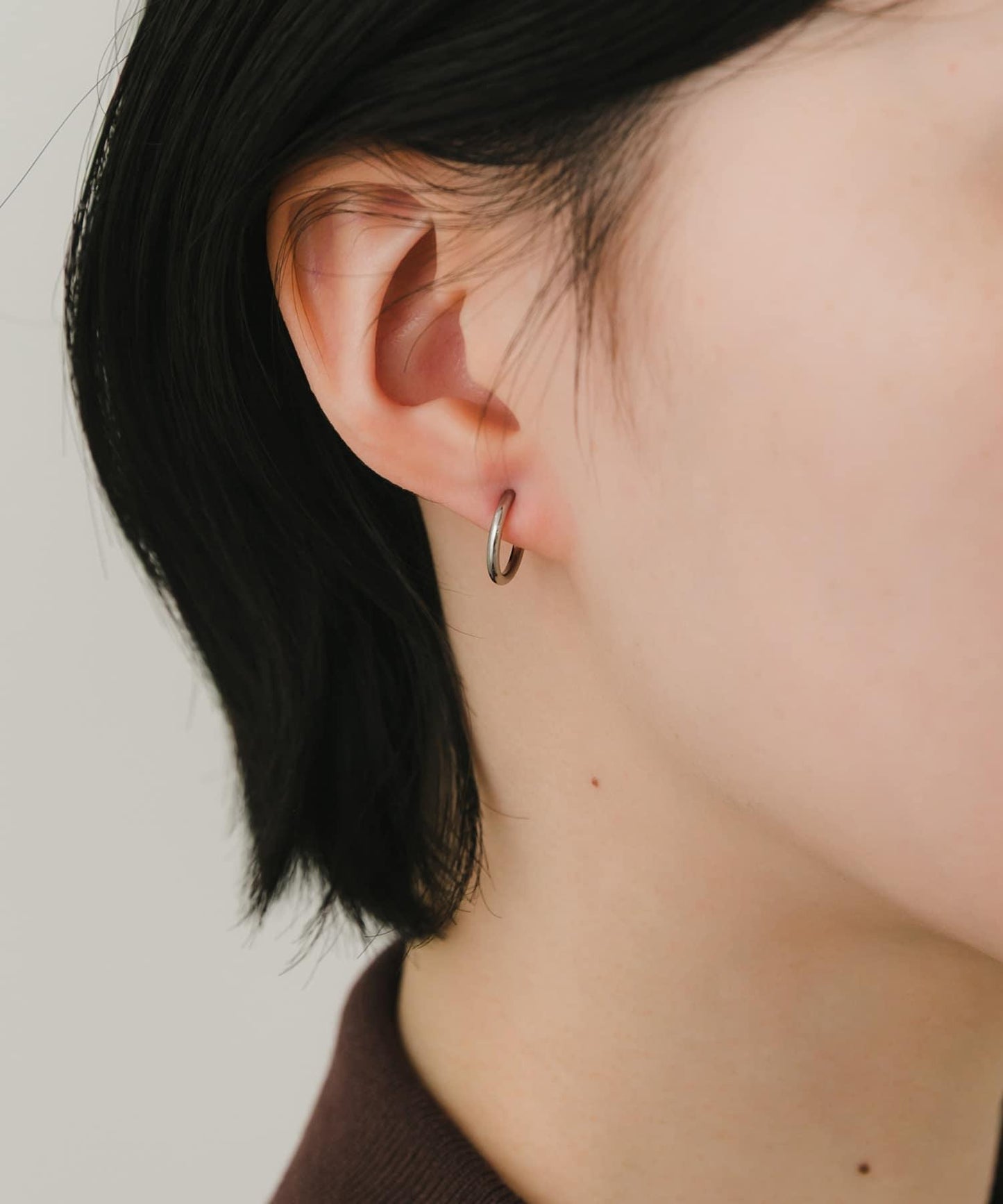 ステンレスフープイヤリング13mm